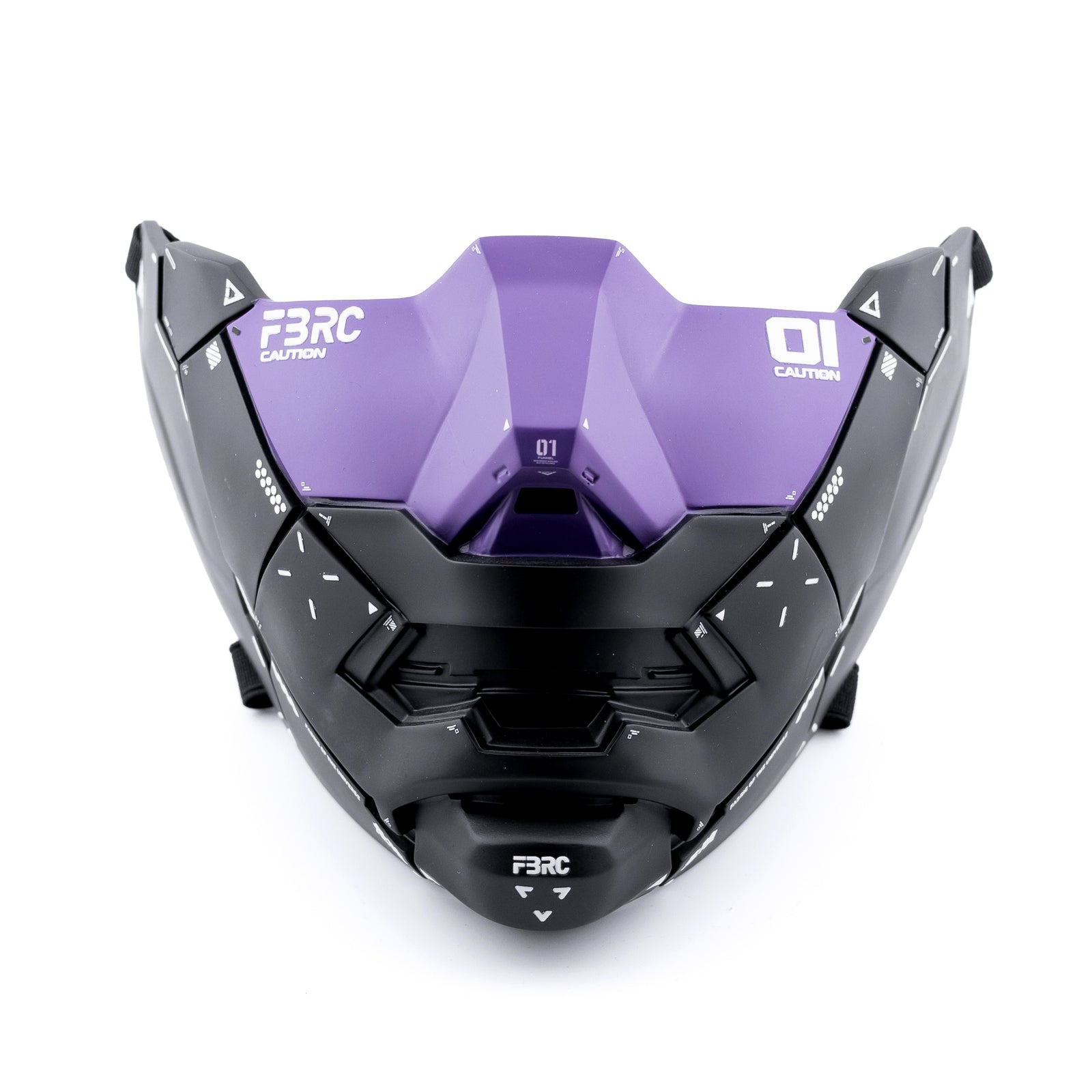 Genova Reborn Black Purple Half Mask