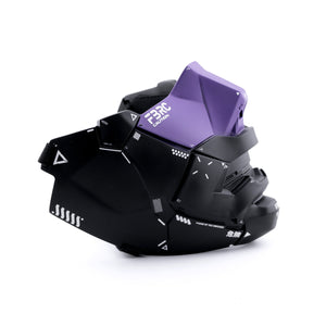 Genova Reborn Black Purple Half Mask