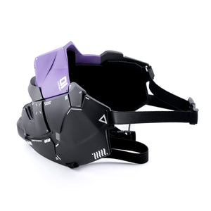 Genova Reborn Black Purple Half Mask