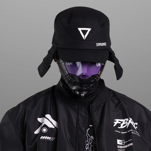Genova Reborn Black Purple Half Mask