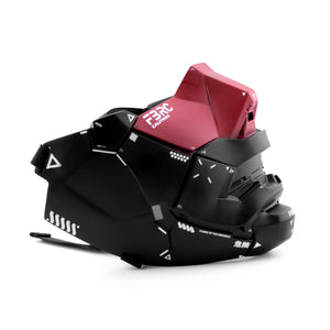 Genova Reborn Black Red Half Mask