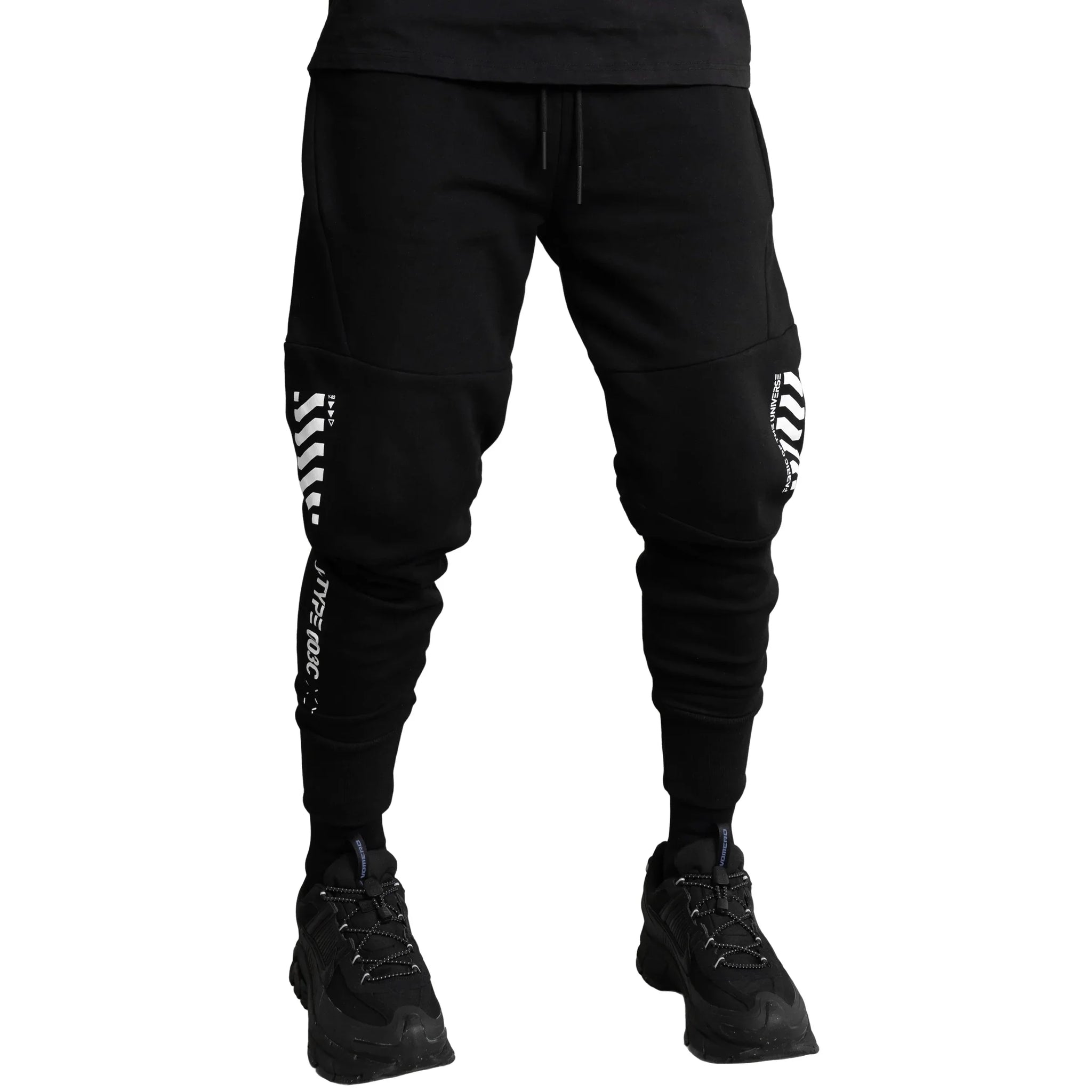J Shape Runner J-Type 003C Black Athletic Joggers - Fabric of the Universe