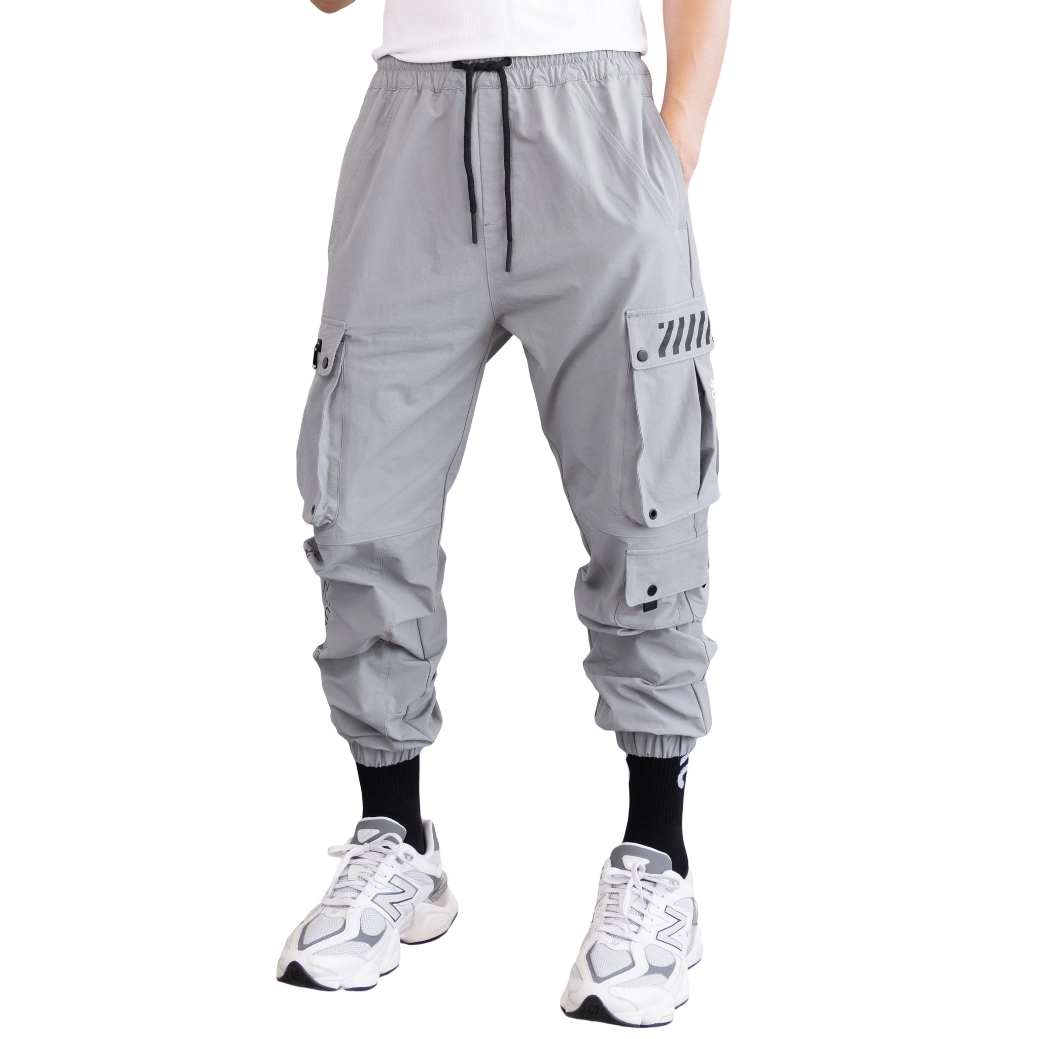 J-Type 004 Gray Cargo Joggers - Fabric of the Universe