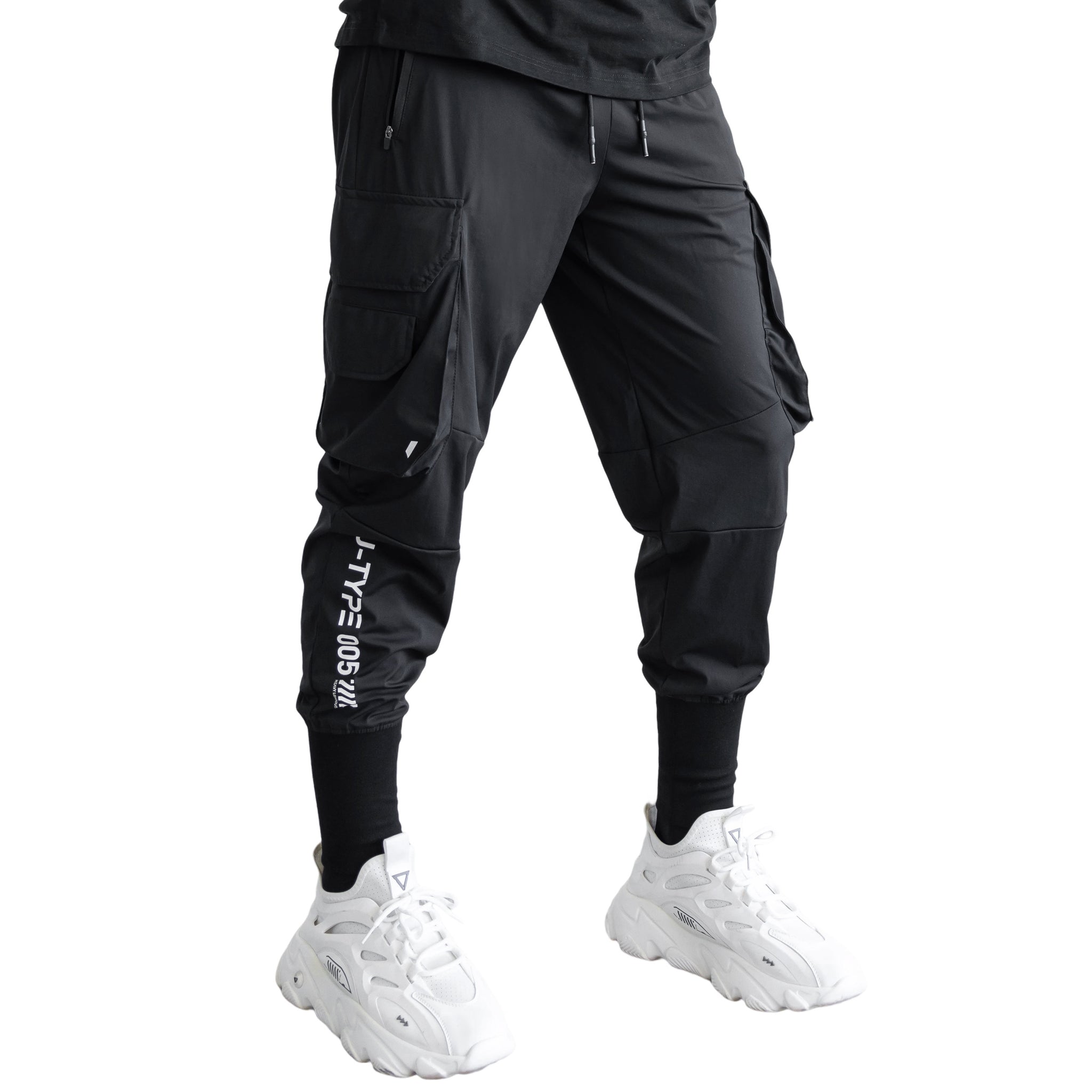 Black athletic joggers best sale