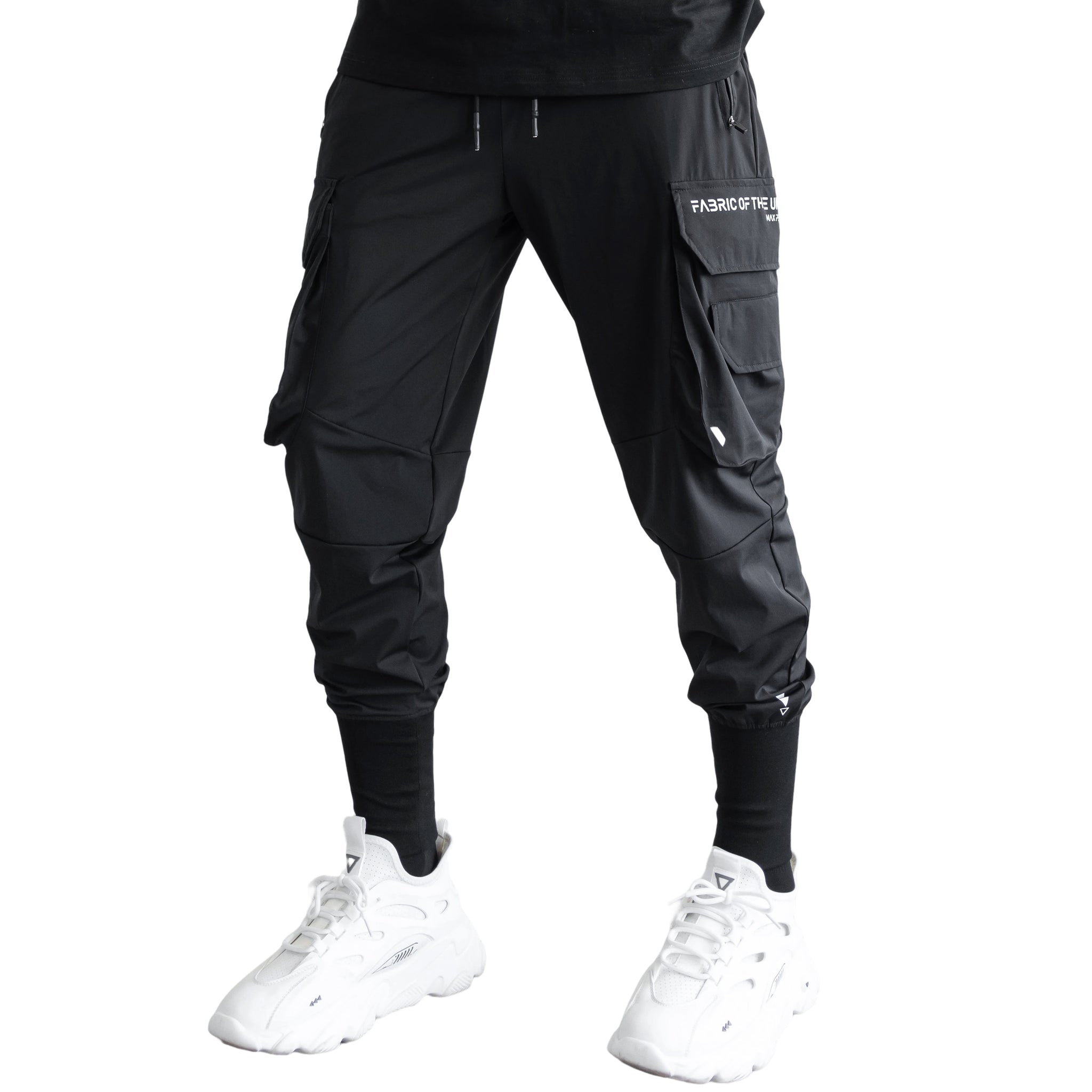 J-Type 005 Black Athletic Joggers - Fabric of the Universe