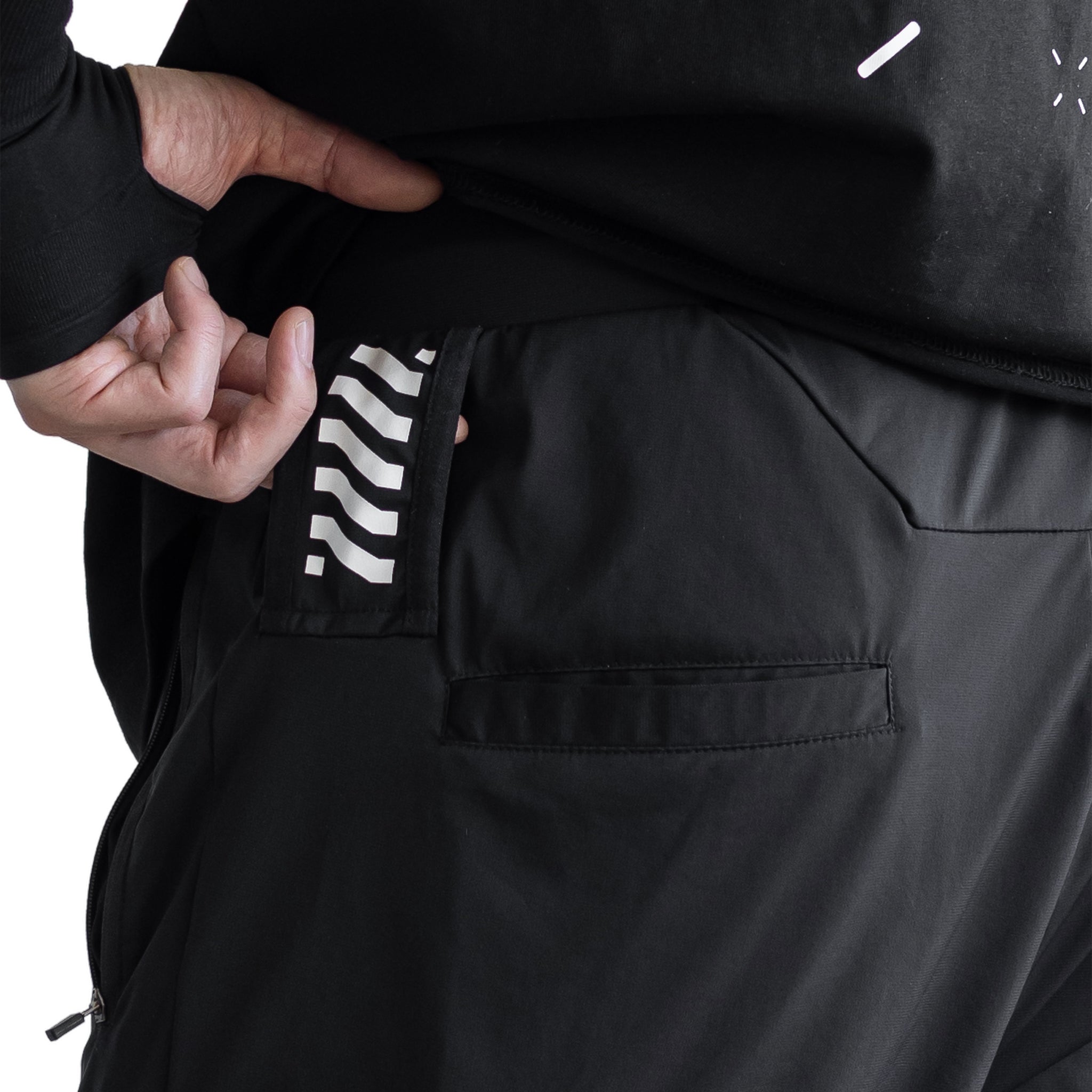 J-Type 005 Black Athletic Joggers - Fabric of the Universe