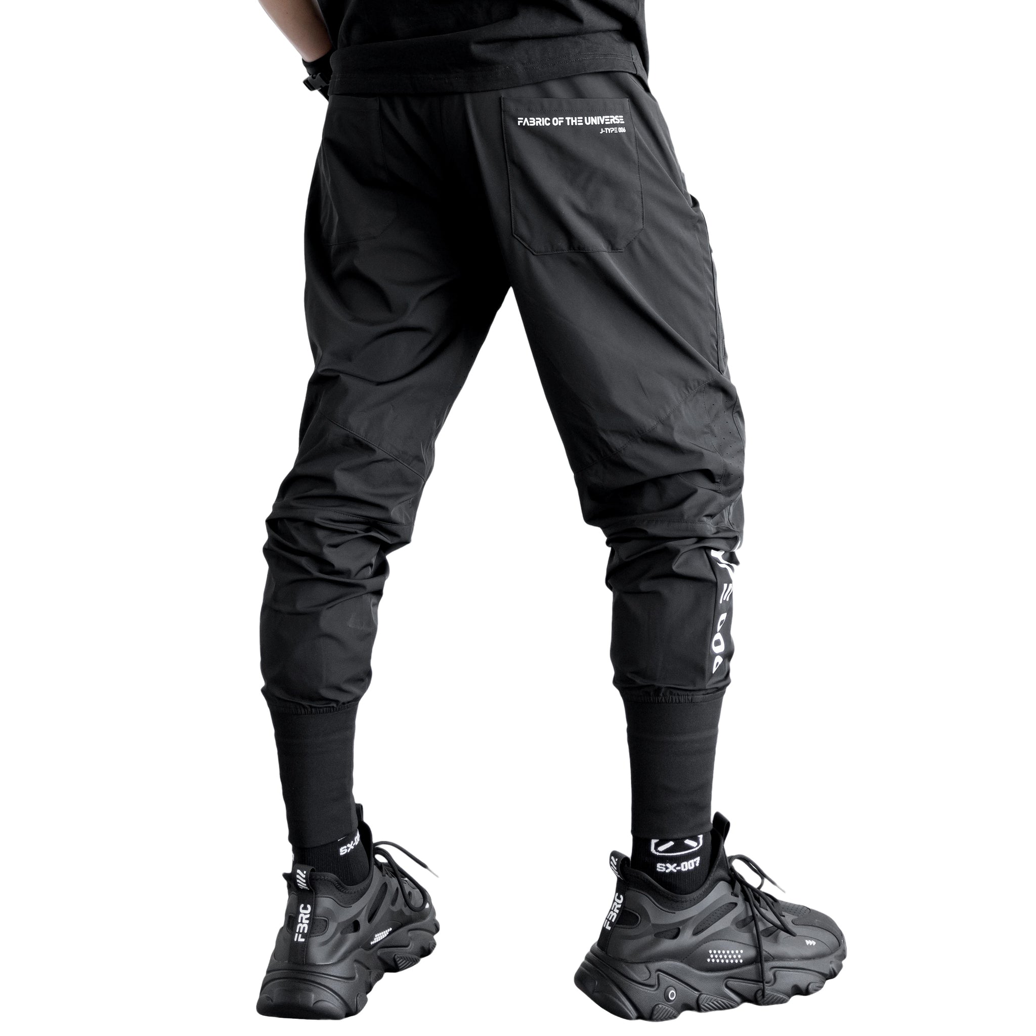 J-Type 006 Black Athletic Joggers - Fabric of the Universe