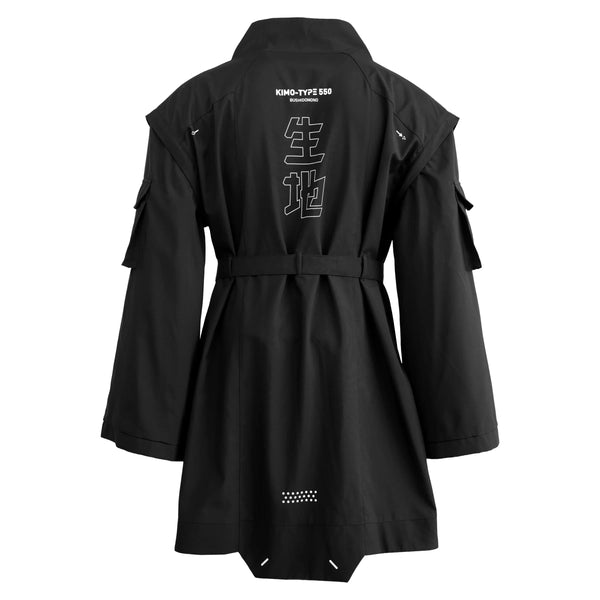 Kimo-Type 550 Black Long Kimono - Fabric of the Universe
