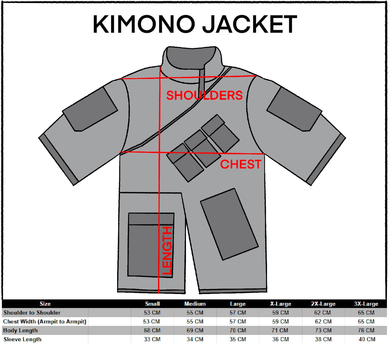 Kimo-Type 110 Black Kimono Jacket - Fabric of the Universe