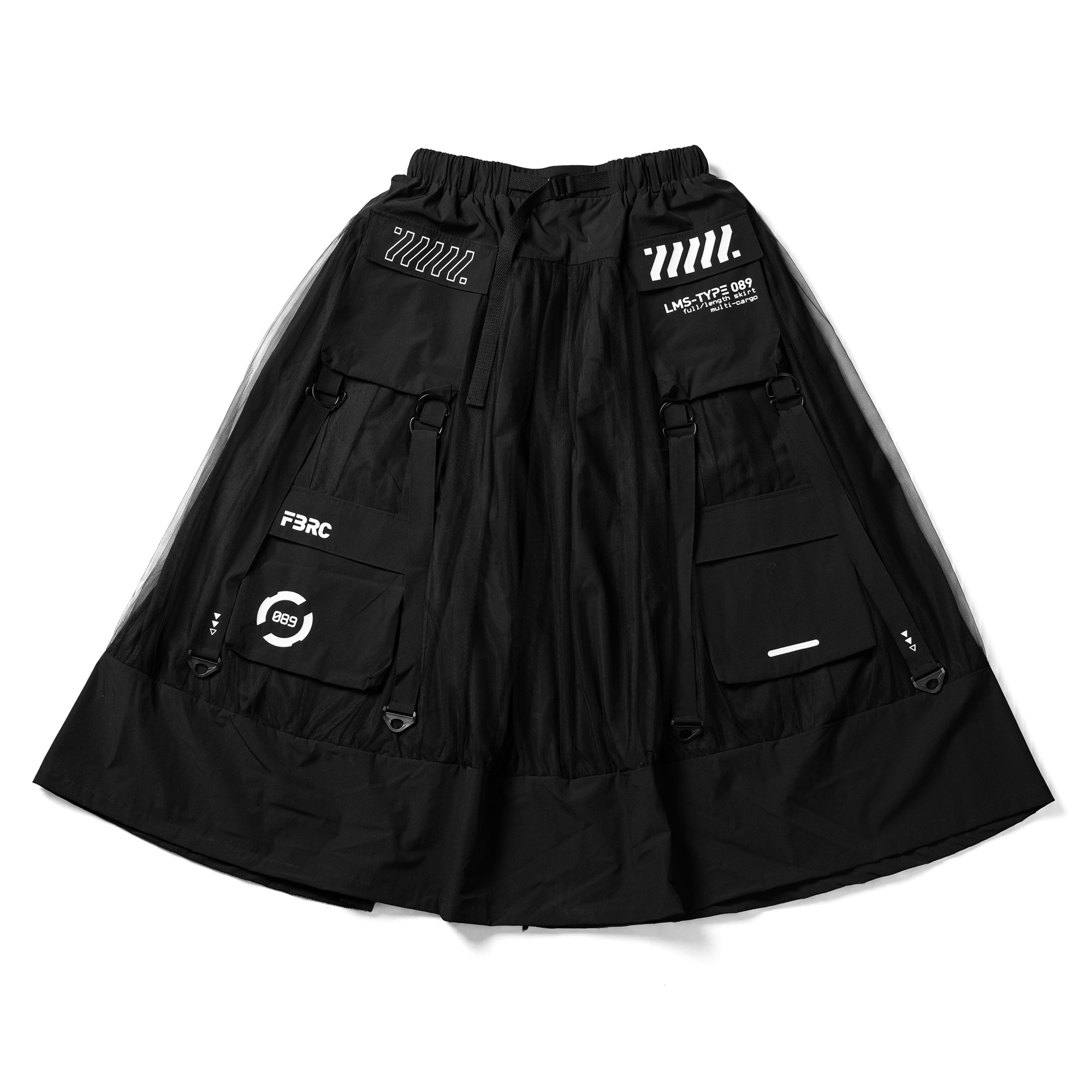 LMS-Type 089 Black Long Mesh Skirt - Fabric of the Universe