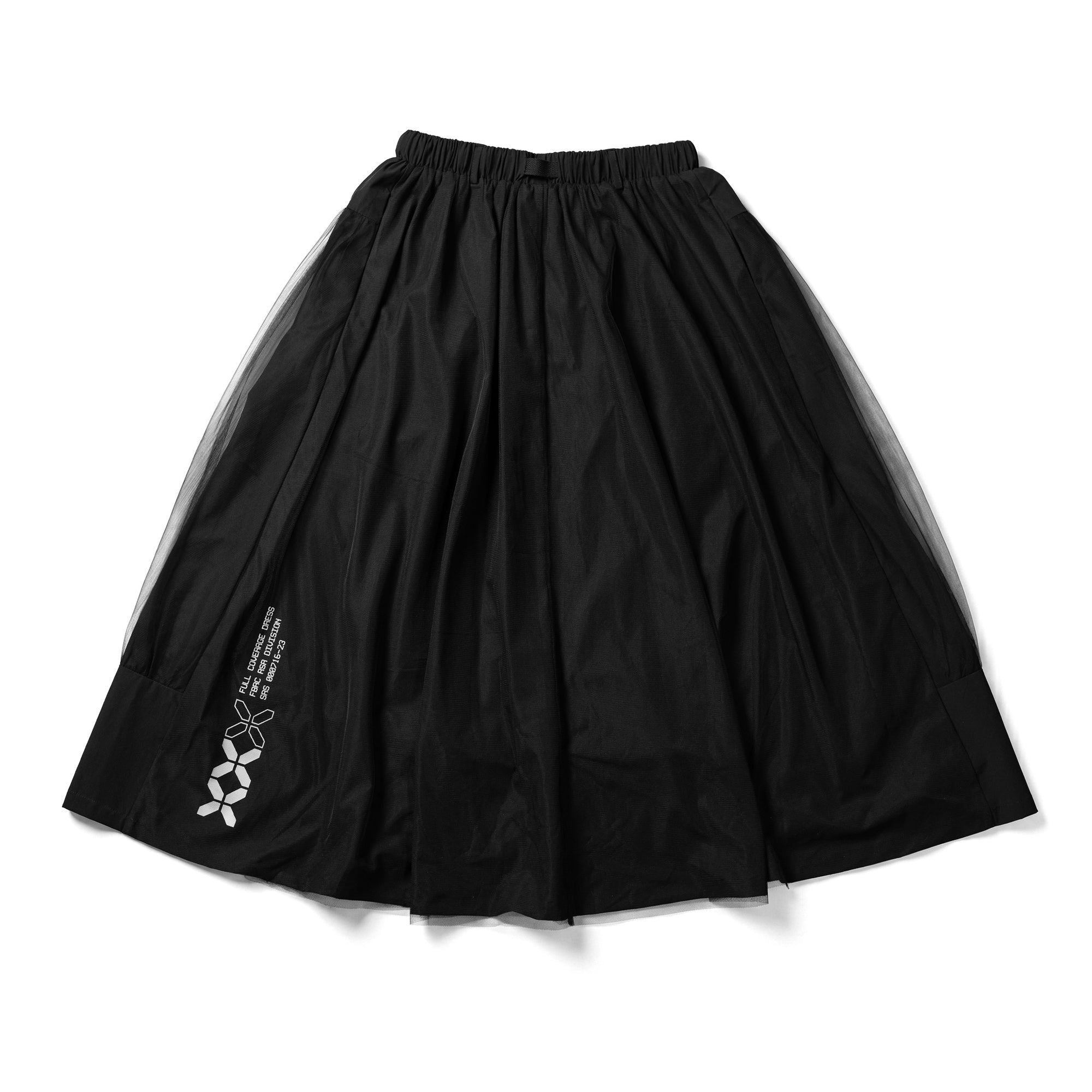 LMS-Type 089 Black Long Mesh Skirt - Fabric of the Universe