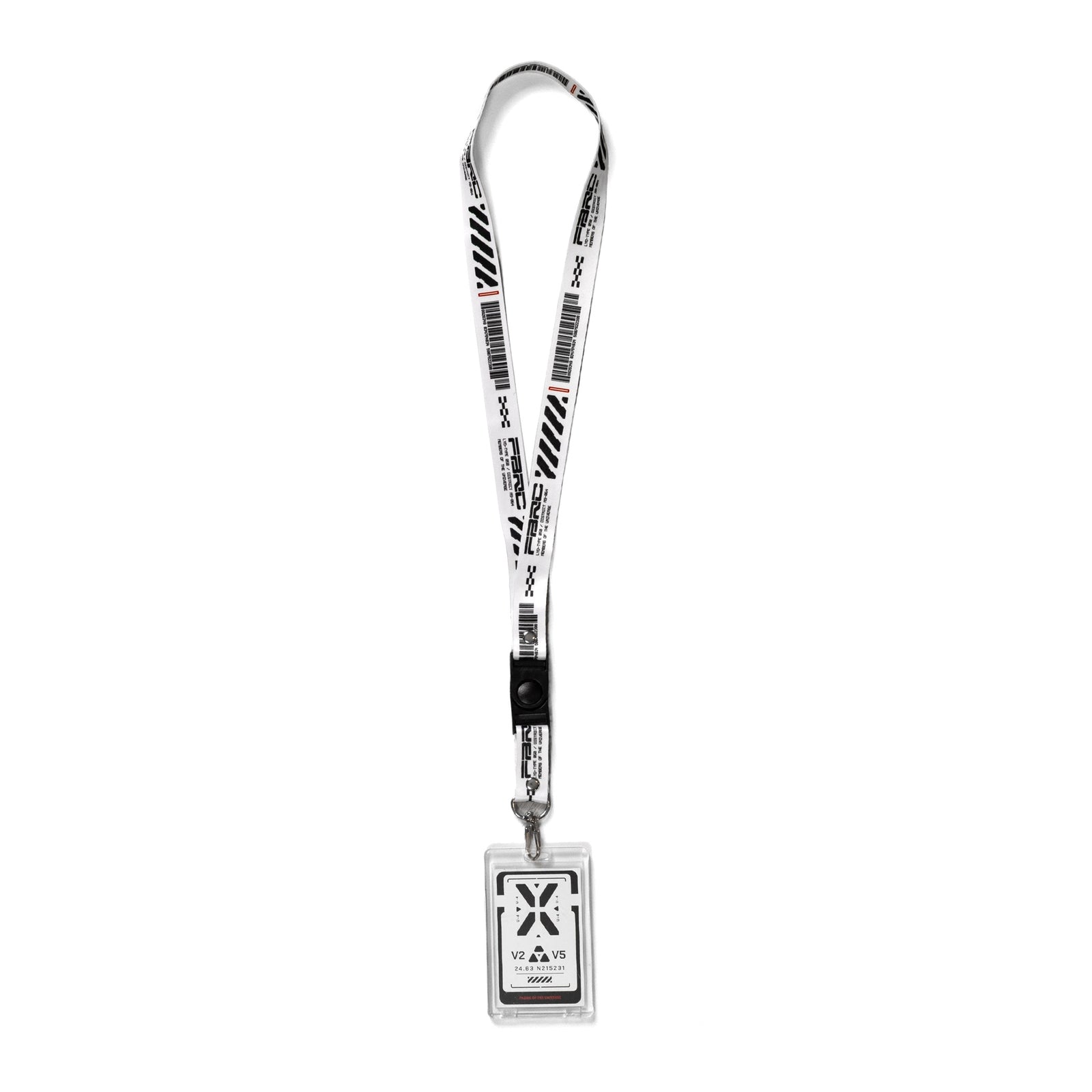 LYD-050 White Lanyard ID Tag Holder