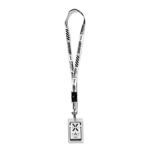 LYD-050 White Lanyard ID Tag Holder
