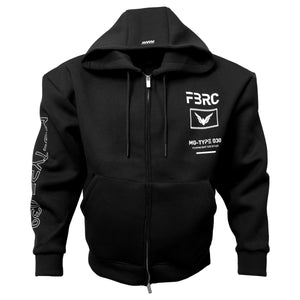 MG-Type 030 Black Neoprene Hoodie