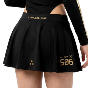 MS-Type 506 Black Gold Chain Miniskirt