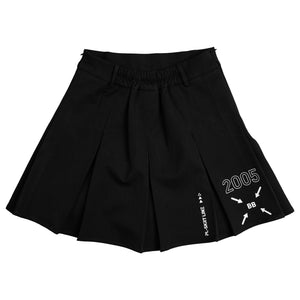 MS-Type 2005 Black Pleated Miniskirt