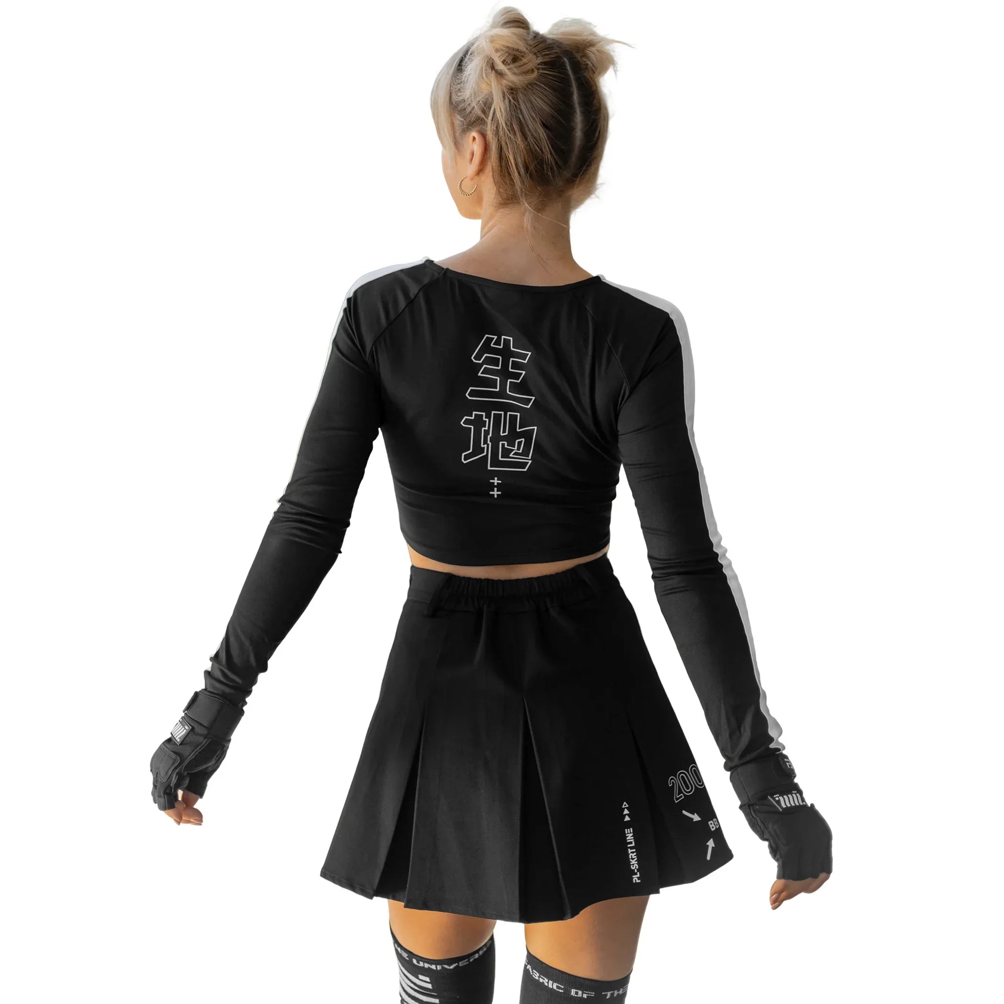 MS-Type 2005 Black Pleated Miniskirt