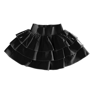 MS-Type 304 Black Cake Miniskirt