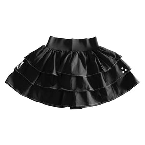 MS-Type 304 Black Cake Miniskirt