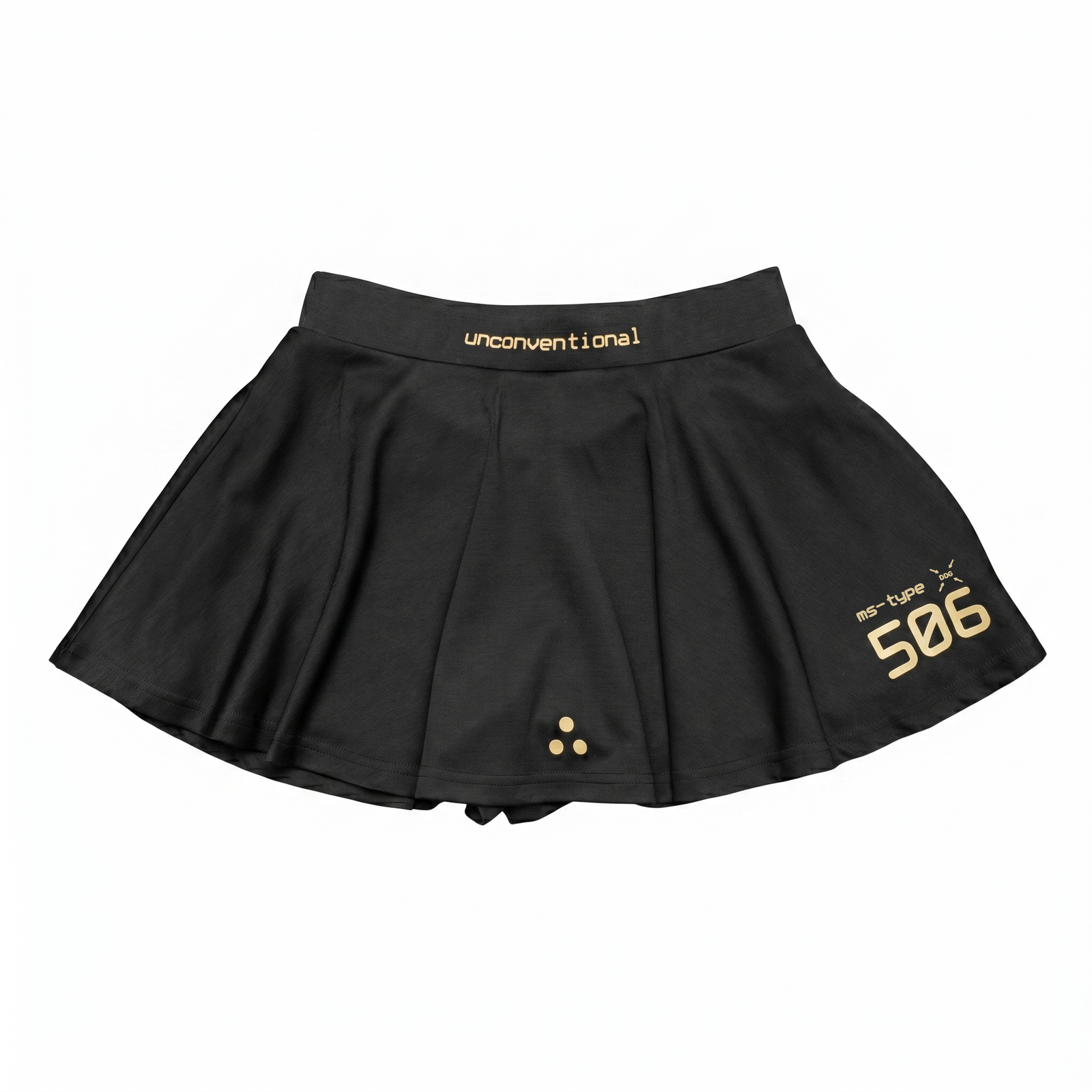 MS-Type 506 Black Gold Chain Miniskirt