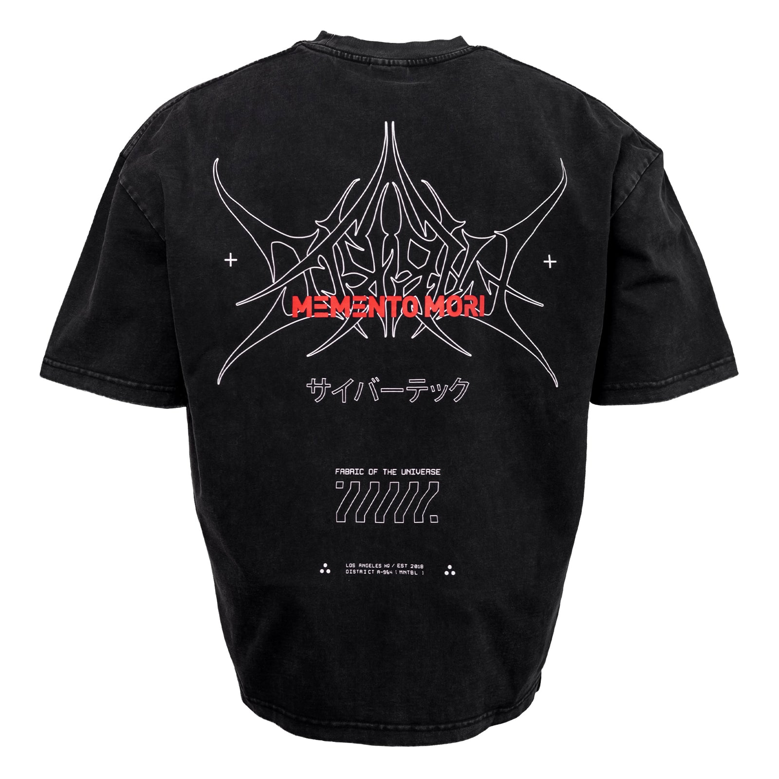 Memento Mori Acid Wash Short Sleeve T