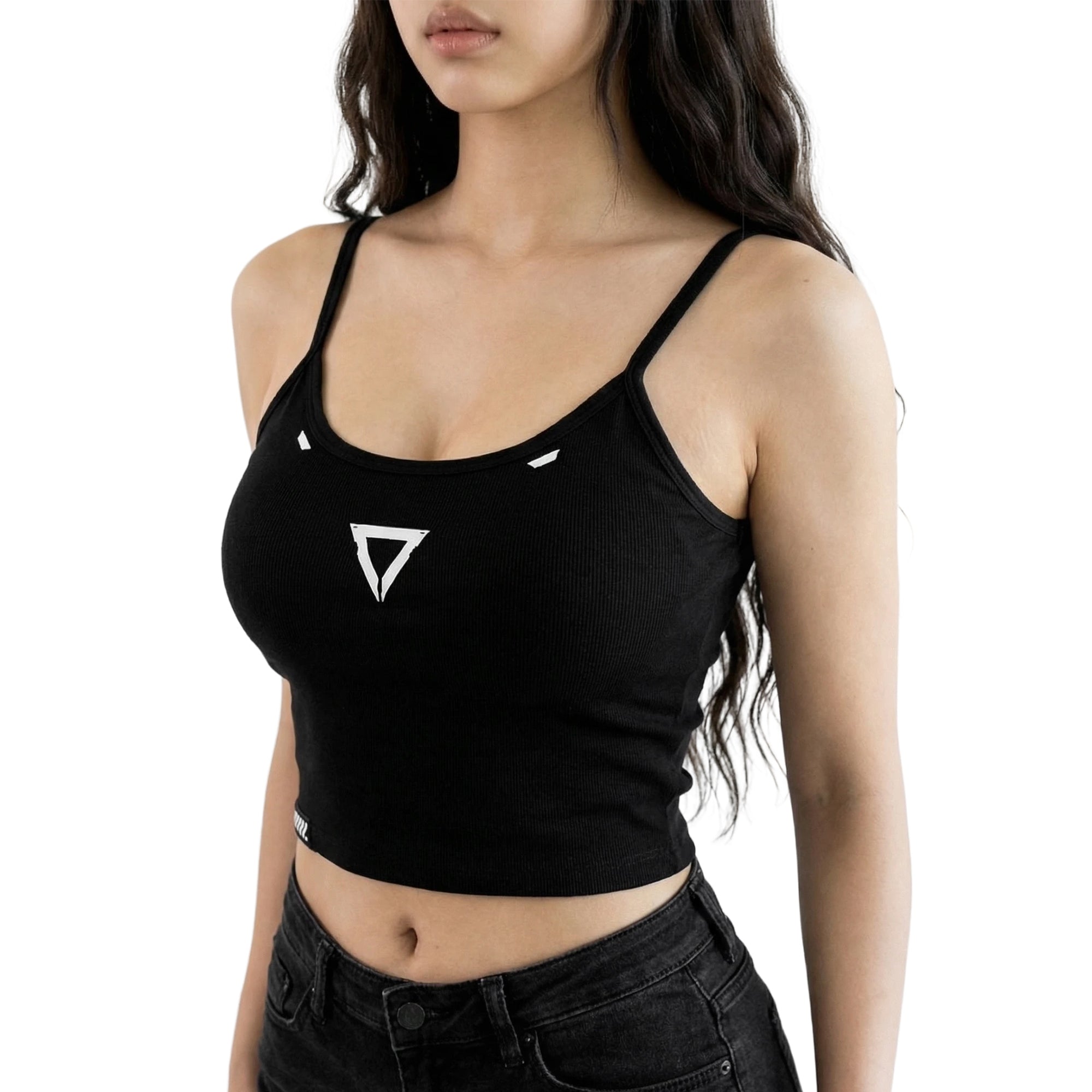 BR-Type 110 Black Bra Tank Top - Fabric of the Universe