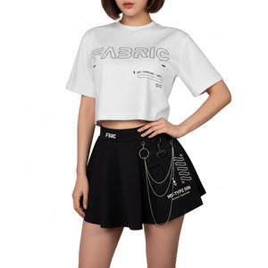 OCT-Type 310 White Oversized Crop T