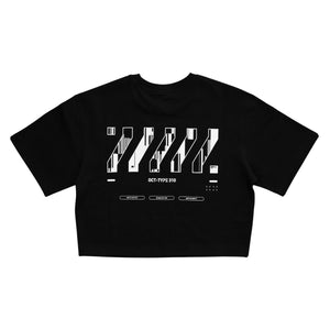 OCT-Type 310 Black Oversized Crop T