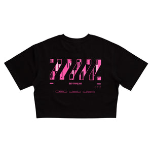 OCT-Type 310 Black Pink Oversized Crop T