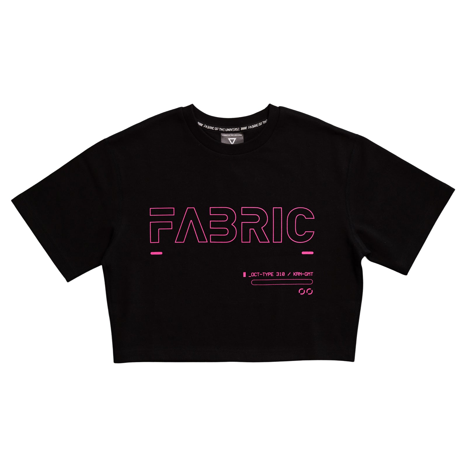 OCT-Type 310 Black Pink Oversized Crop T