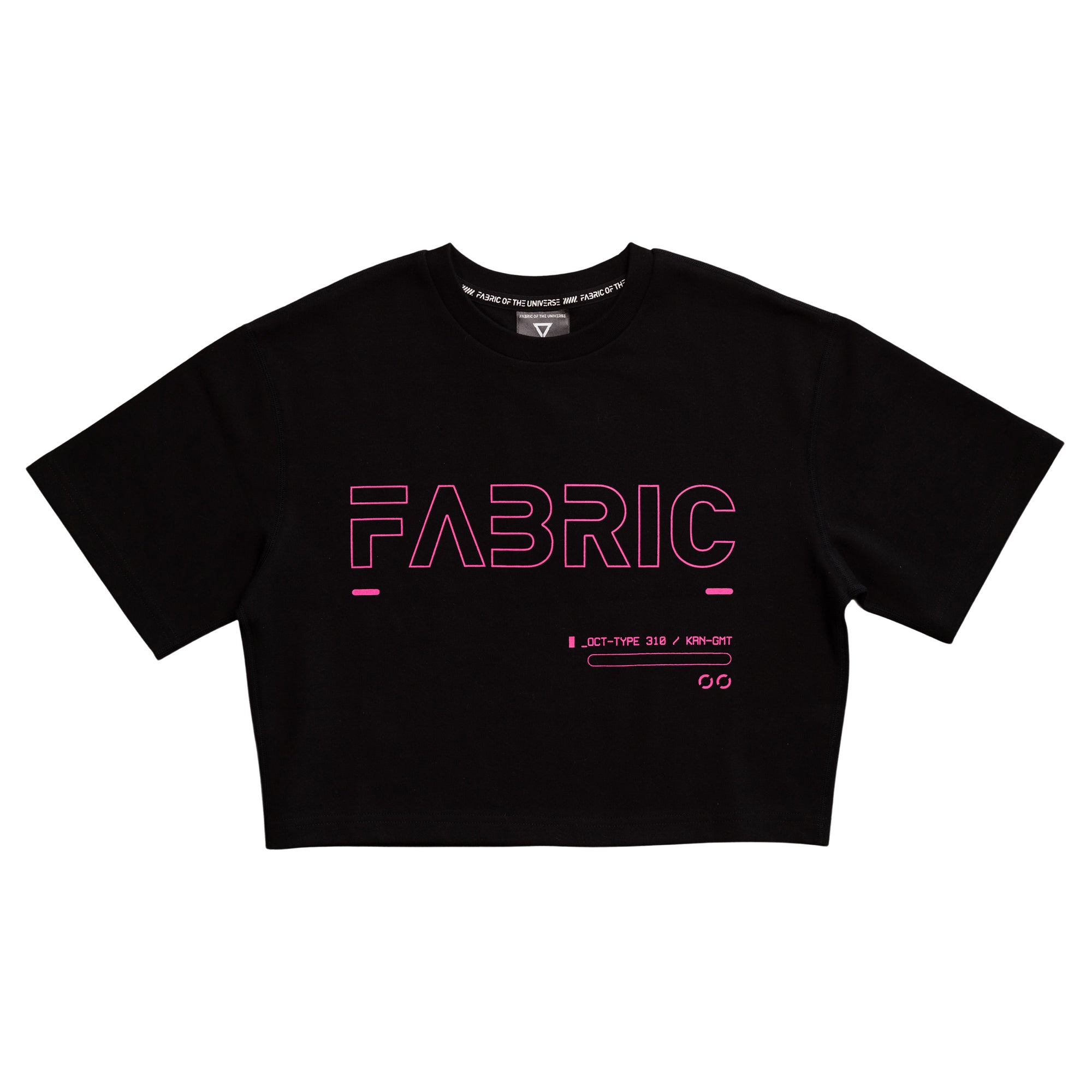 OCT-Type 310 Black Pink Oversized Crop T