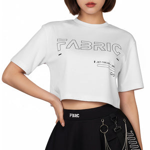 OCT-Type 310 White Oversized Crop T