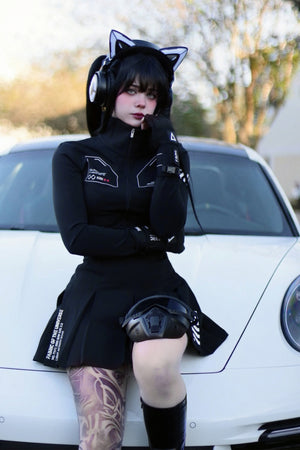 ZBS-Type 003P Black Zip Bodyshirt