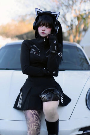 ZBS-Type 003P Black Zip Bodyshirt
