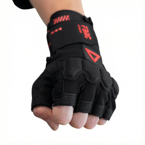 G-Type 021(U) Black Red Gauntlet Gloves