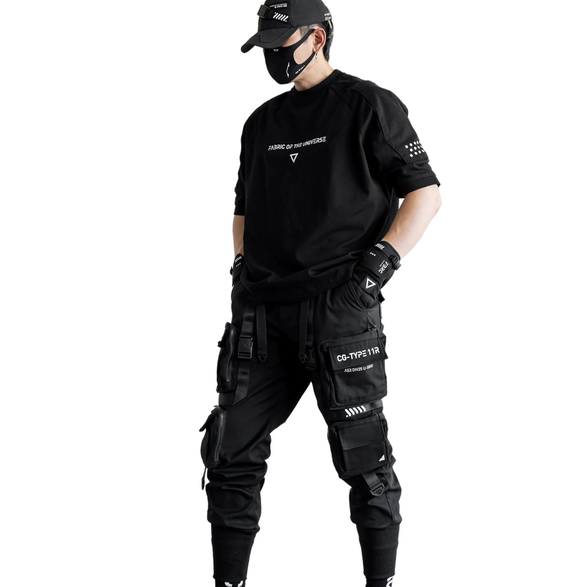 Sleeve Rgs RGS-100B Black Oversized Short Sleeve T - Fabric of the Universe
