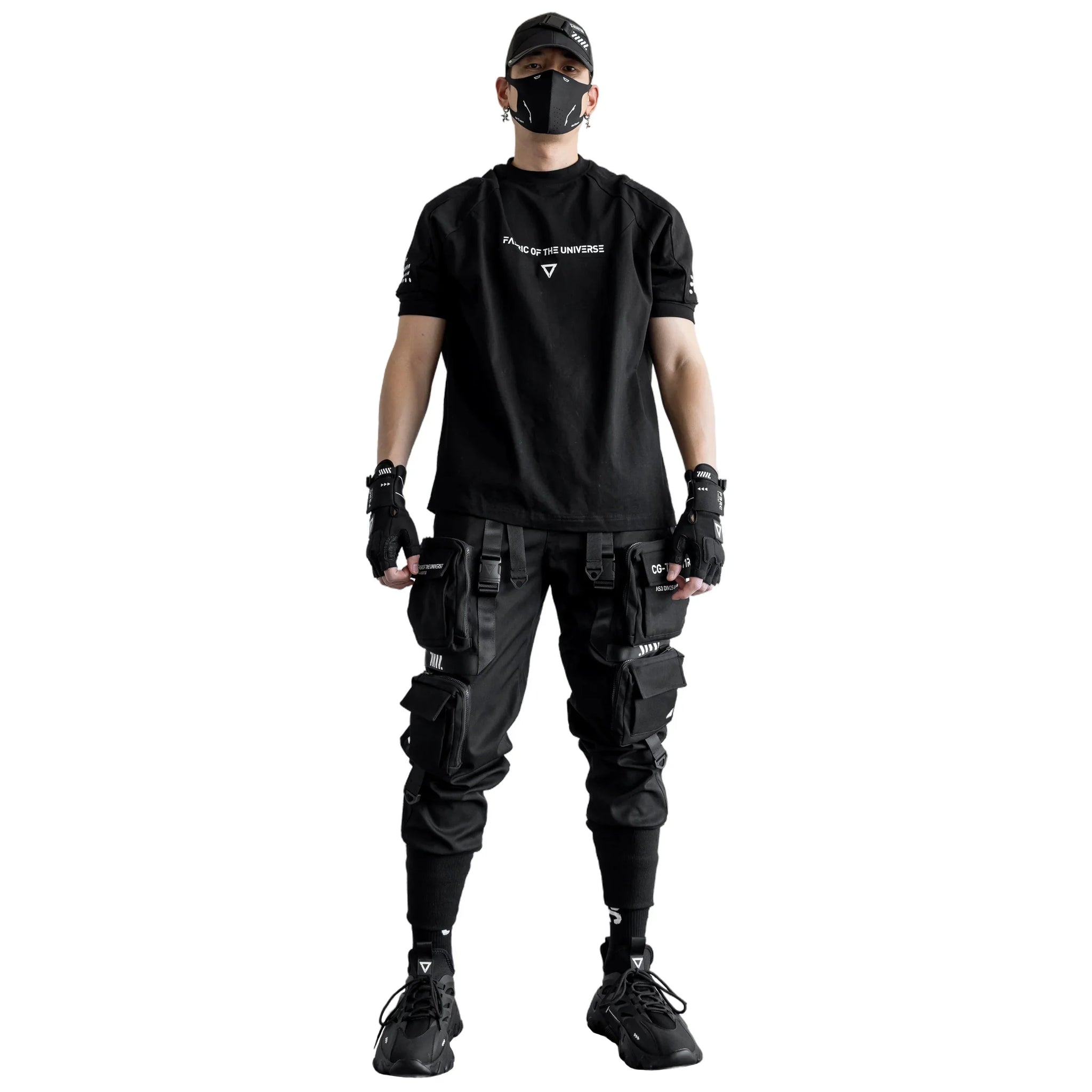 Sleeve Rgs RGS-100B Black Oversized Short Sleeve T - Fabric of the Universe