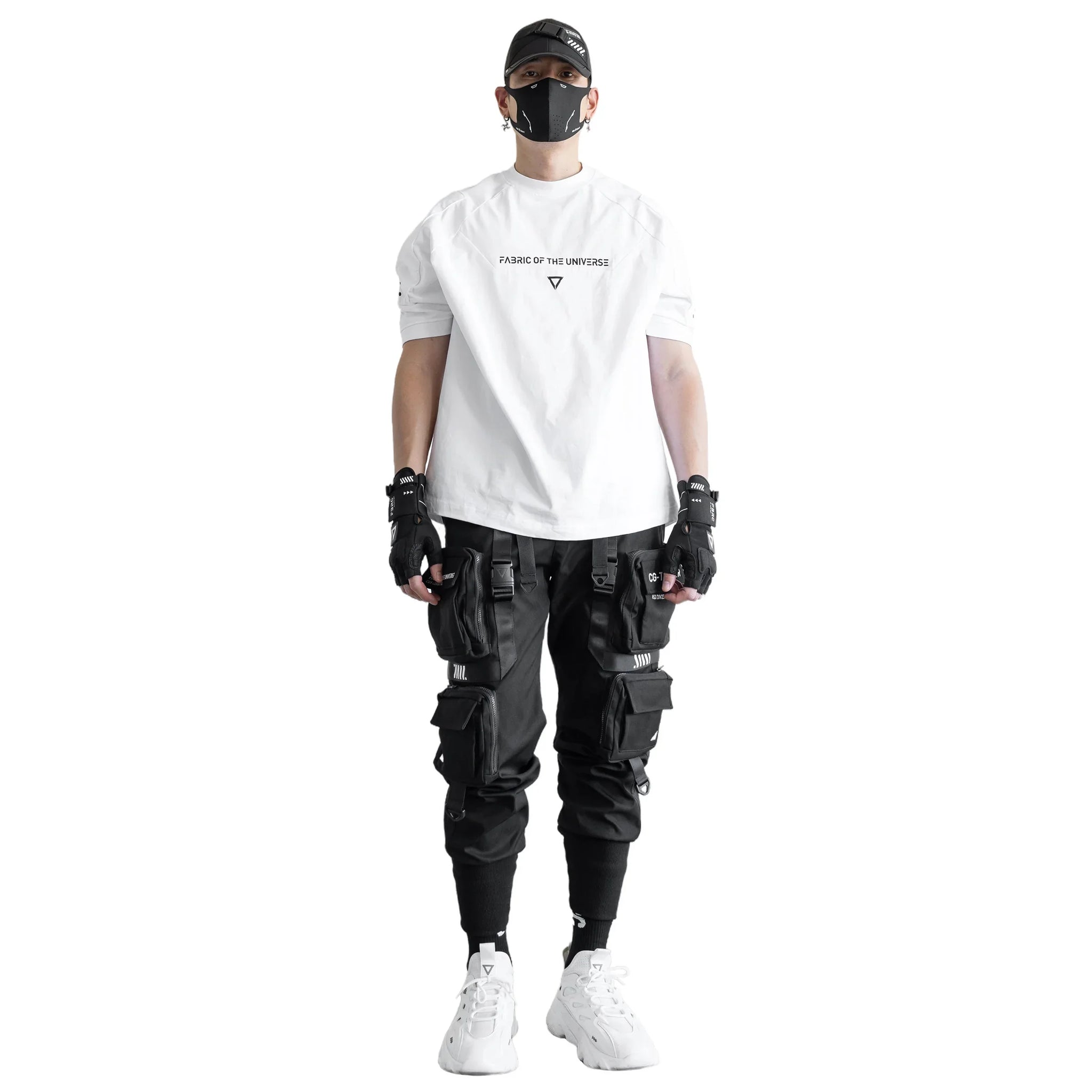 Sleeve Rgs RGS-100B White Oversized Short Sleeve T - Fabric of the Universe
