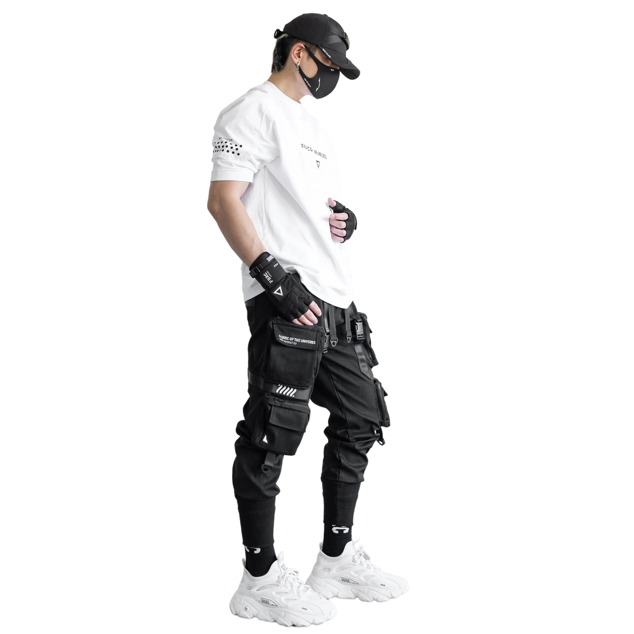 Sleeve Rgs RGS-100B White Oversized Short Sleeve T - Fabric of the Universe