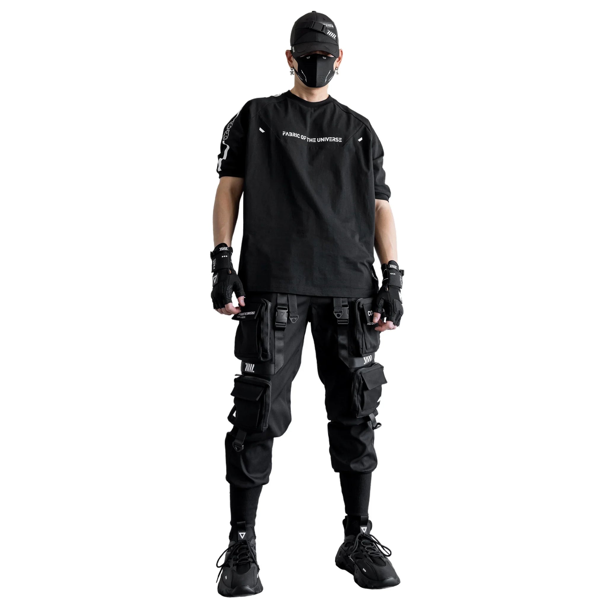 Sleeve Rgs RGS-101C Black Oversized Short Sleeve T - Fabric of the Universe