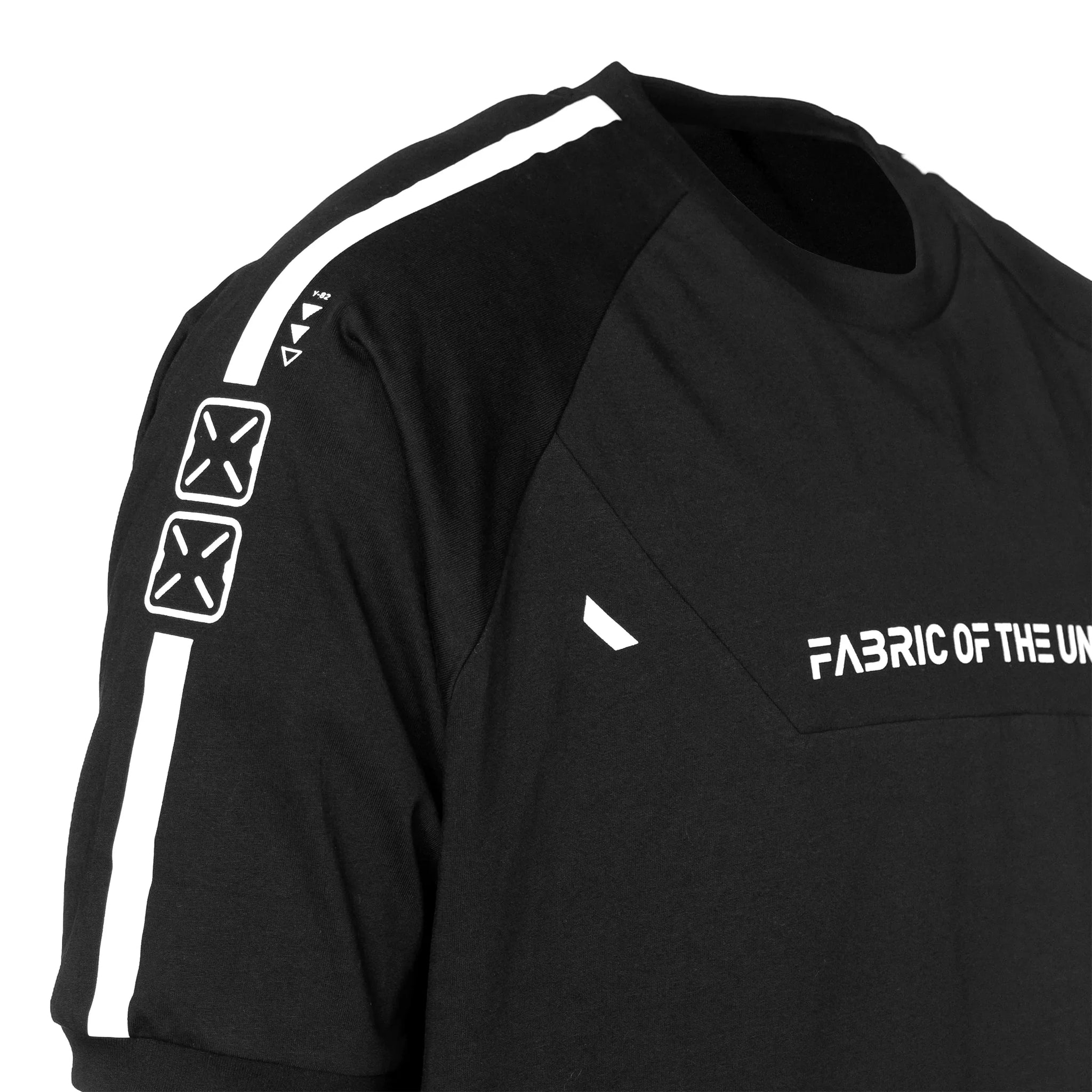 Sleeve Rgs RGS-101C Black Oversized Short Sleeve T - Fabric of the Universe