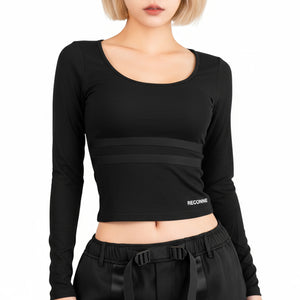 Reconne Scoop Neck Long Sleeve T