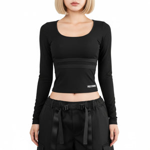 Reconne Scoop Neck Long Sleeve T