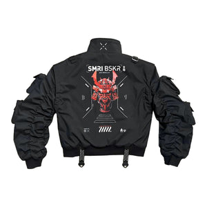 SMRI BSKR Black Bomber Jacket
