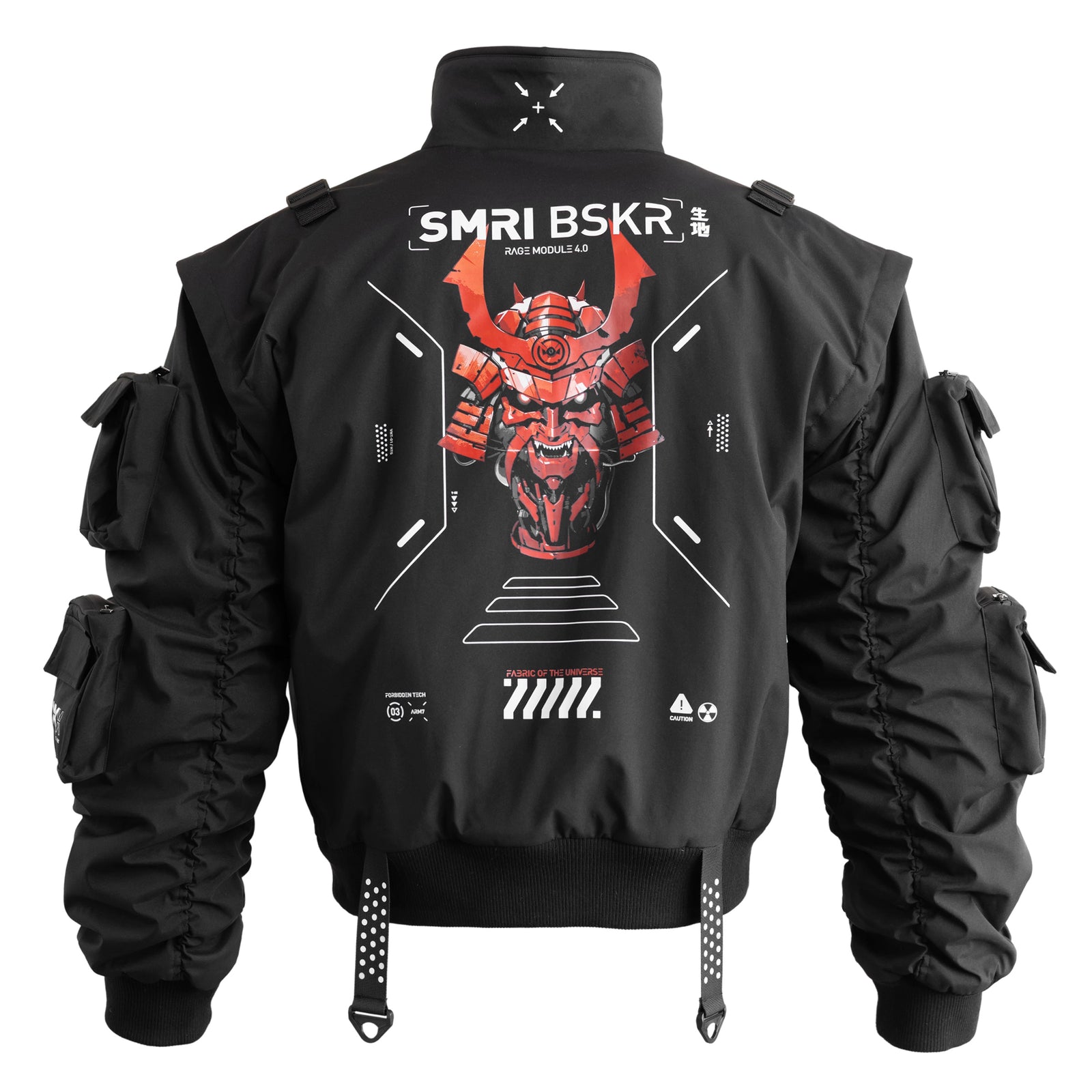 SMRI BSKR Black Bomber Jacket