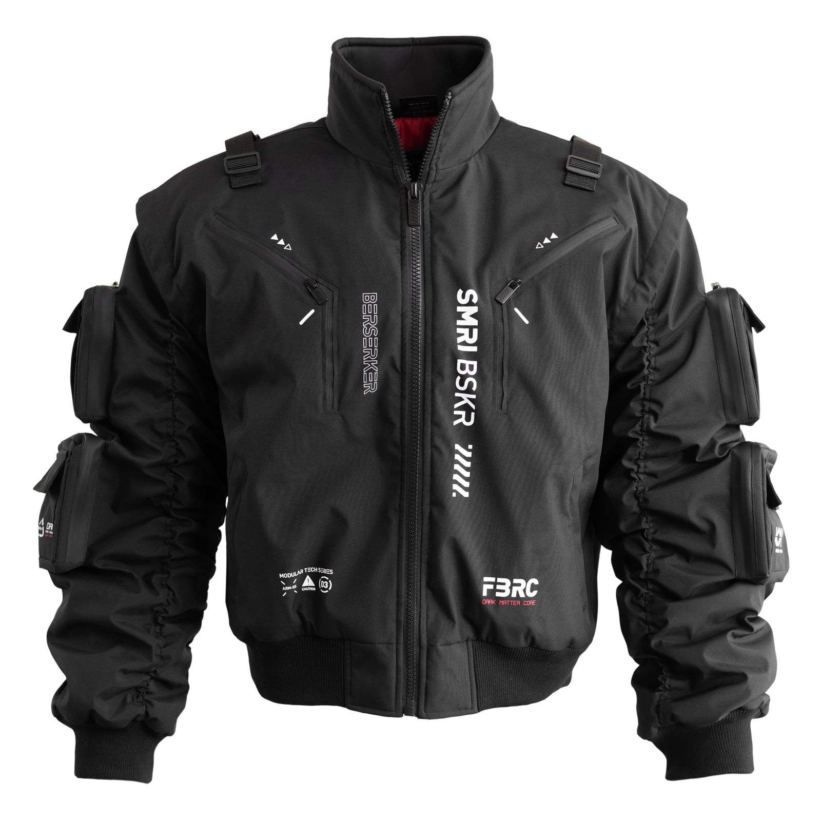 SMRI BSKR Black Bomber Jacket