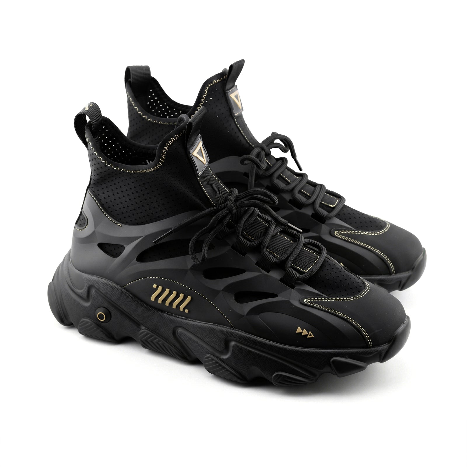 SN-Type 02C Black Gold Sneakers