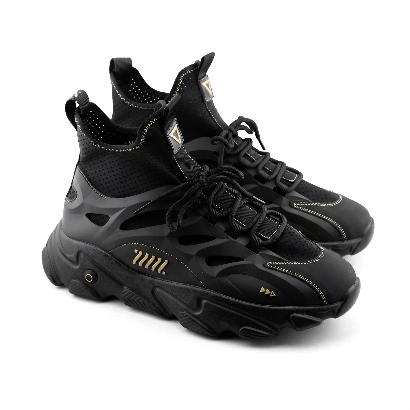 SN-Type 02C Black Gold Sneakers