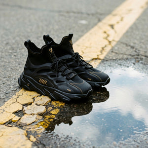 SN-Type 02C Black Gold Sneakers