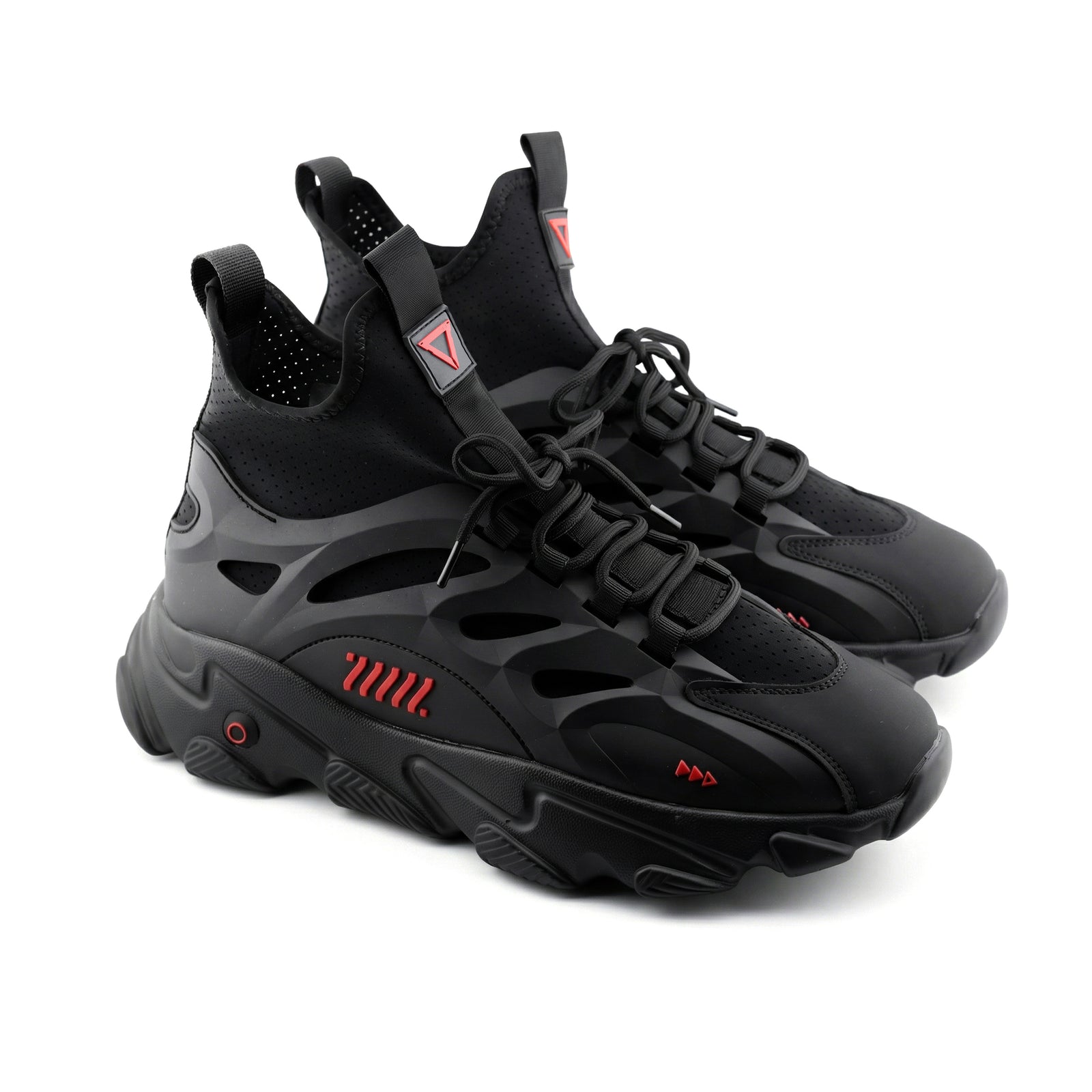 SN-Type 02C Black Red Sneakers